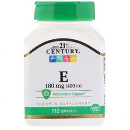 21st Century Витамин E 180 мн (400ME) 110 капс